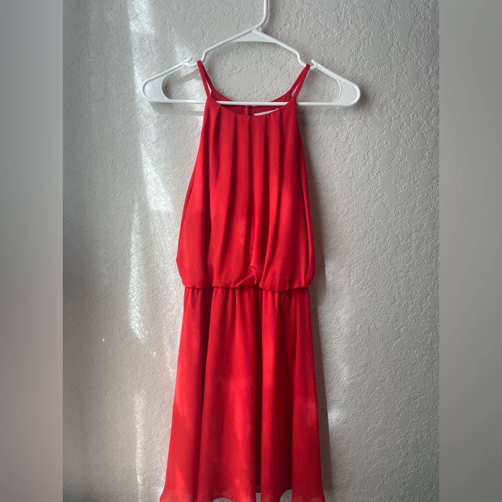 LUSH - Open-Back Orange Summer Dress - S